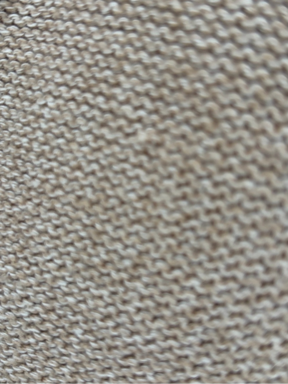 Quince size Large Organic Cotton Cropped Cardigan in Cement Marl Button Front - Picture 5 of 11